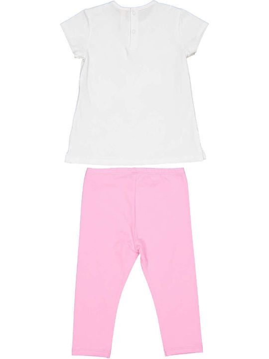 Birba Trybeyond Kids Set with Leggings Summer 2pcs Pink