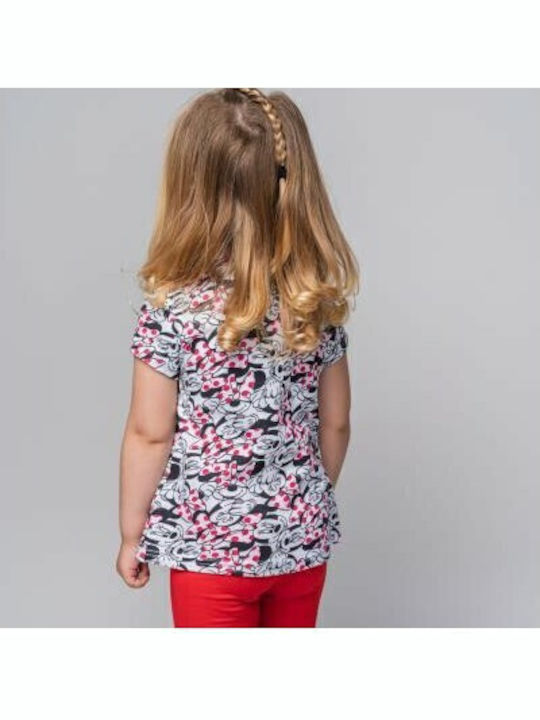Kinderbekleidungsset mit Sommer-Shorts 2 Stück Rot Minnie