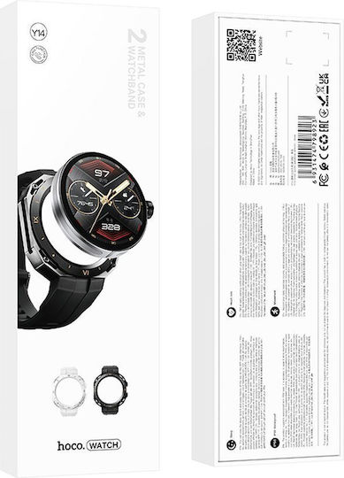 Hoco Y14 42mm Smartwatch (Negru)