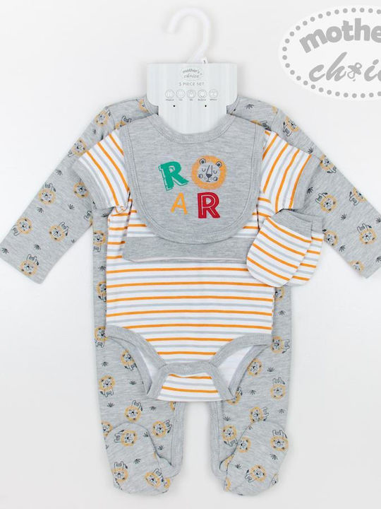 Mother's Choice Set Baby Strampler Gray