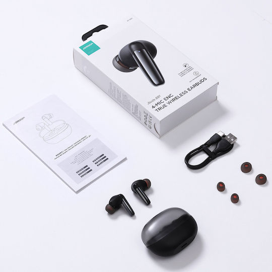 Joyroom JR-BB1 In ear Bluetooth хендсфри Слушалки с Кутийка за Зареждане Черен