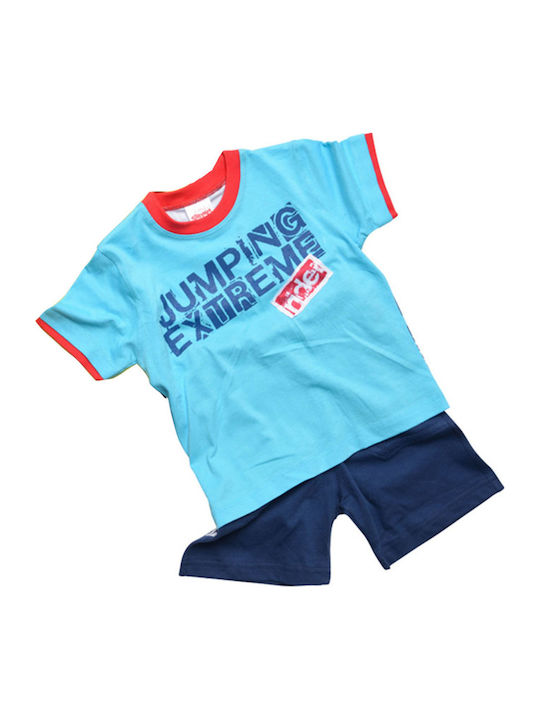 Kids' Set with Shorts Summer 2pcs Light Blue