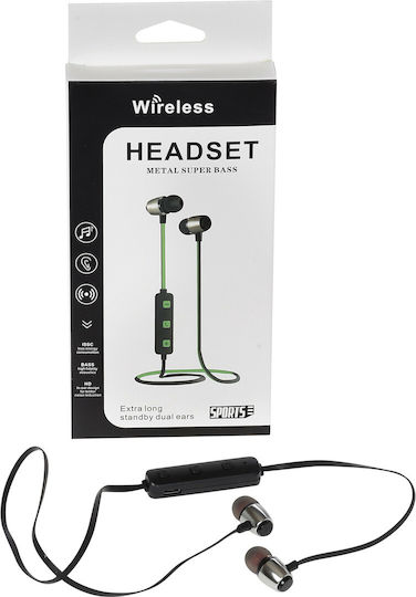 Anil In-ear Bluetooth Handsfree Ακουστικά Μαύρα