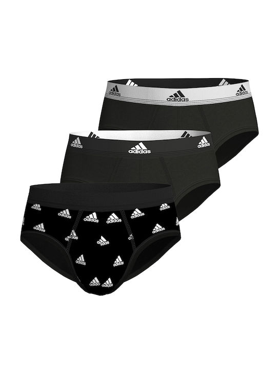 Adidas Active Flex Slipuri pentru bărbați Negre 3Pachet