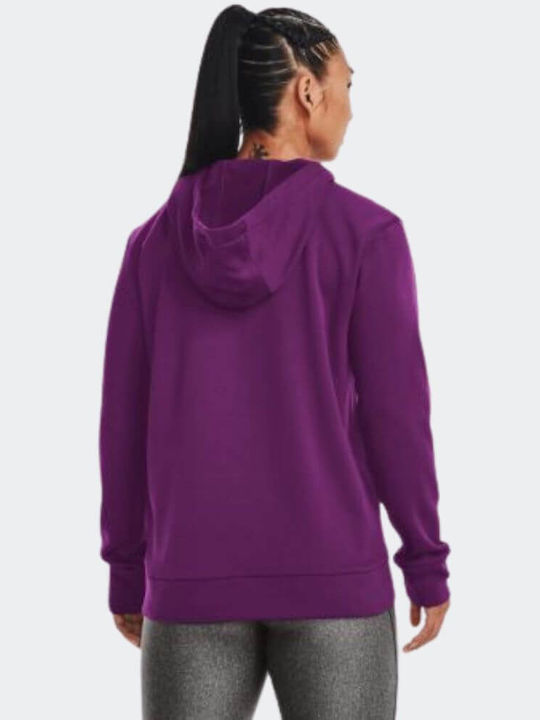 Under Armour Women's Hooded Fleece Sweatshirt Purple