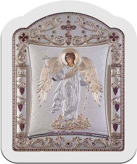 Slevori Εικόνα Schutzengel Silber 34.5x44.5cm