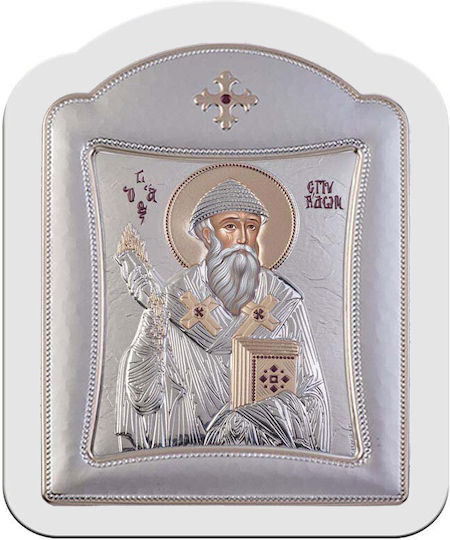 Slevori Imaginea sfântul Spiridon Argint 20.6x26.4cm