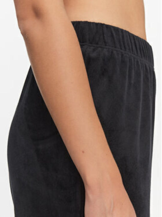 Rebel Pantaloni de Trening cu elastic Catifea Negru