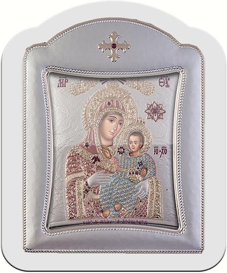Slevori Icoană Maica Domnului Cu Pruncul Metal 14.3x18.2cm