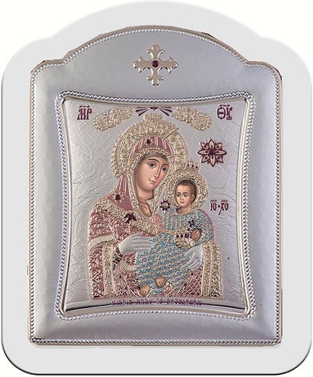 Slevori Icoană Maica Domnului Cu Pruncul Argint 14.3x18.2cm