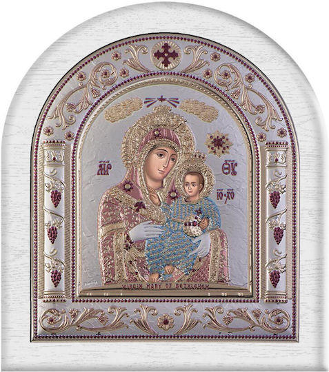 Slevori Icoană Maica Domnului Cu Pruncul Argint 22.8x26.3cm