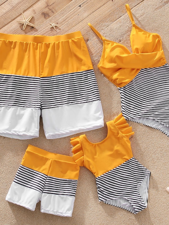 Babykids Triangle Bikini Top Yellow