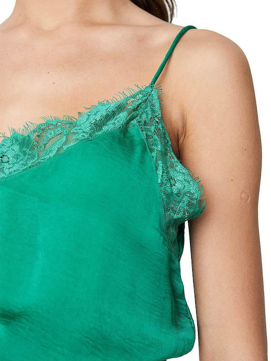 Women's Blouse with Straps Green