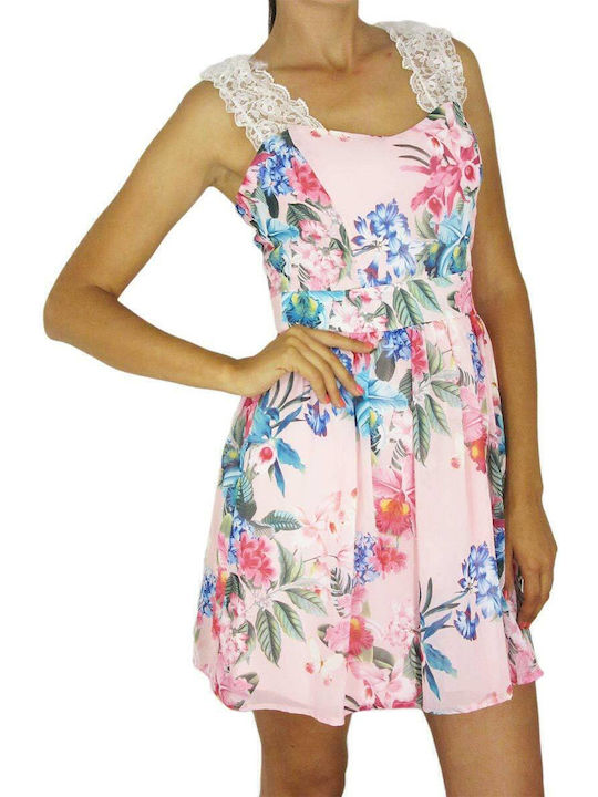 Sommer Mini Damenkleid Rosa