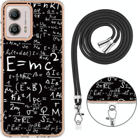 Electroplating Back Cover Silicone with Strap (Moto G53)