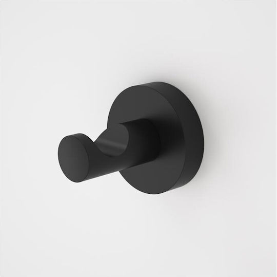 Single Wall-Mounted Bathroom Hook ​4.3x2.5cm Black