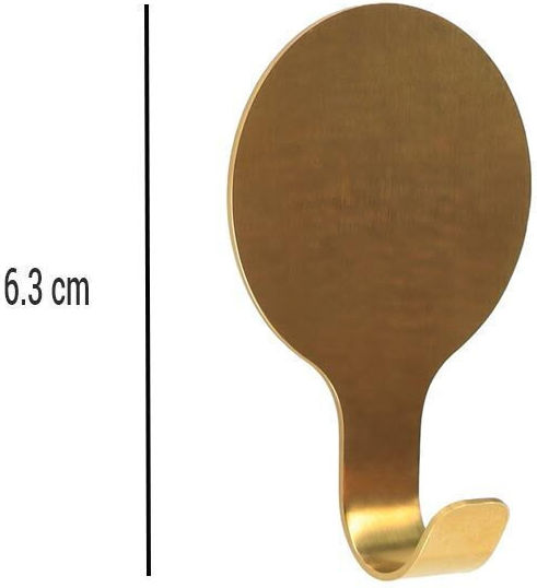 Άγκιστρο Μπάνιου Μονό με Βίδες ​3x2.5cm Inox Χρυσό