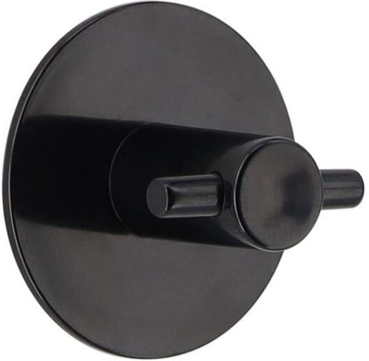 Double Wall-Mounted Bathroom Hook ​5x3.5cm Black