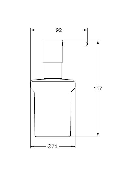 Grohe Essentials Spender Glas Cool Sunrise 160ml