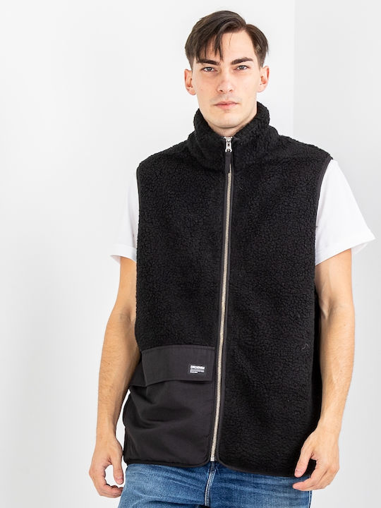 Dr Denim Men's Sleeveless Jacket Black