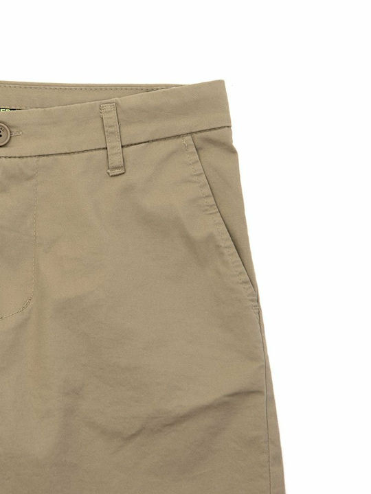 Παντελόνι Chino Ελαστικό σε Κανονική Εφαρμογή Μπεζ
