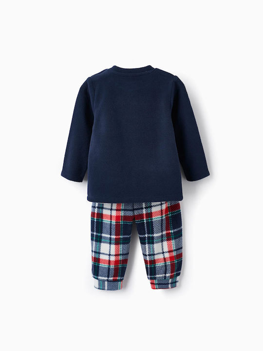 Zippy Kinder Schlafanzug Winterlich Fleece Dark Blue Set
