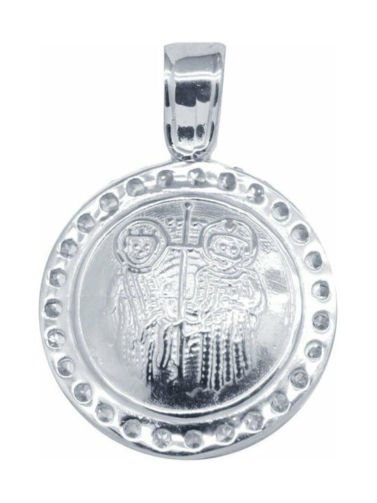 Ino&Ibo Anhänger Kinder Amulett mit Kette Konstantinato aus Weißgold 14K 083M6011L1