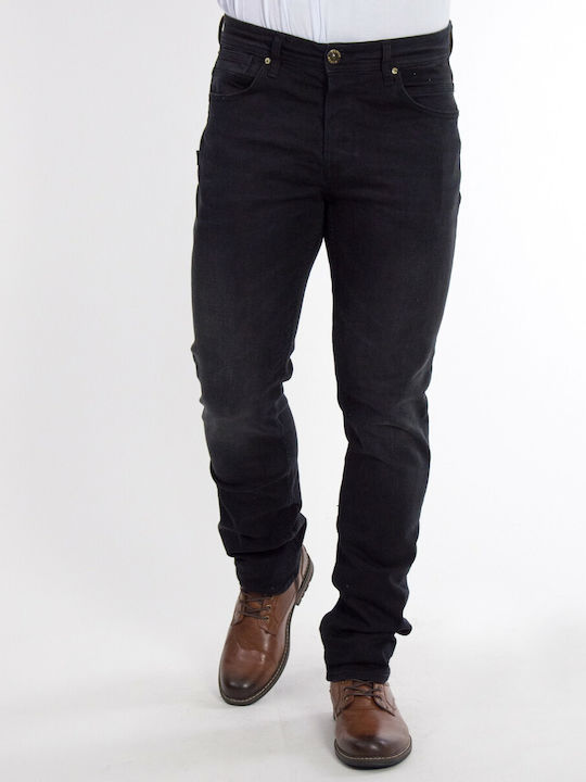 Huxley & Grace Men's Jeans Pants in Slim Fit Black