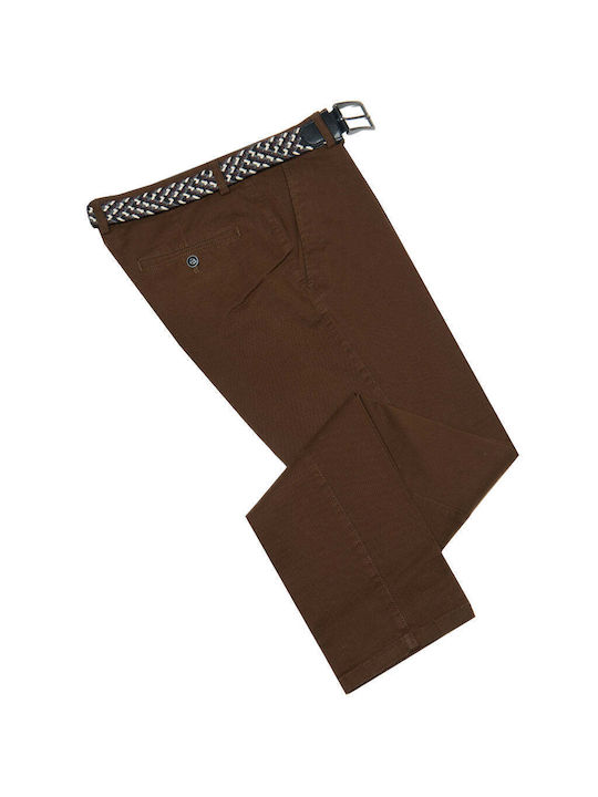 Mygolf Men's Chino Trousers coffee