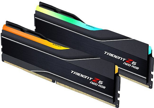 G.Skill Trident Z5 Neo RGB DDR5 32GB RAM με 2x16GB Modules και Ταχύτητα 6400 για Desktop