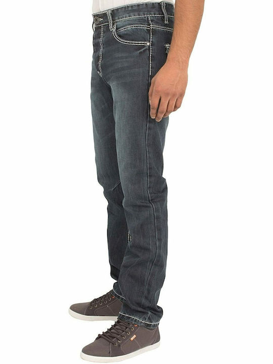 Eto Jeans Men's Trousers in Regular Fit Dark Blue