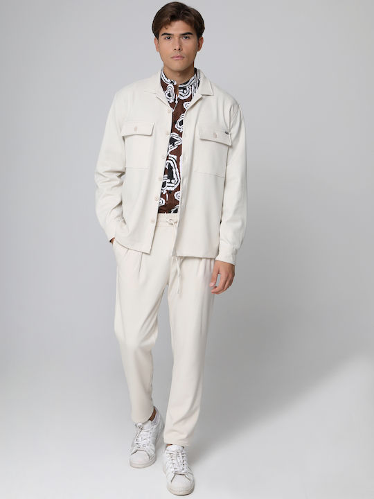 Makan Men's Trousers Off White