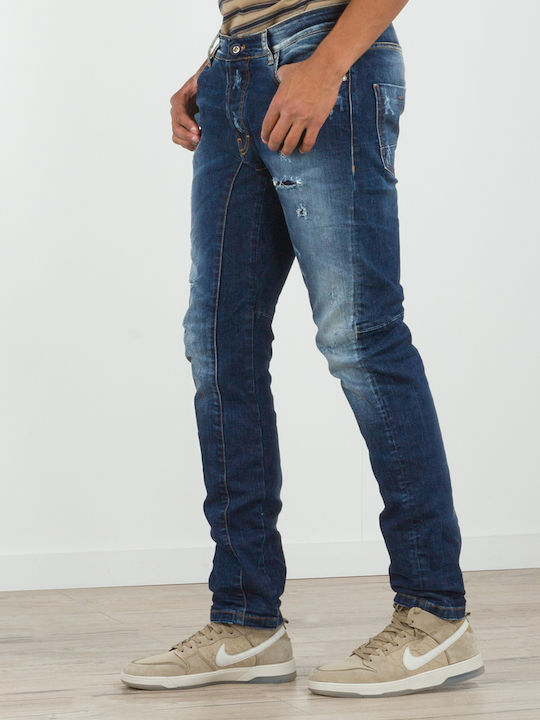 Pantaloni Elastic Albastru