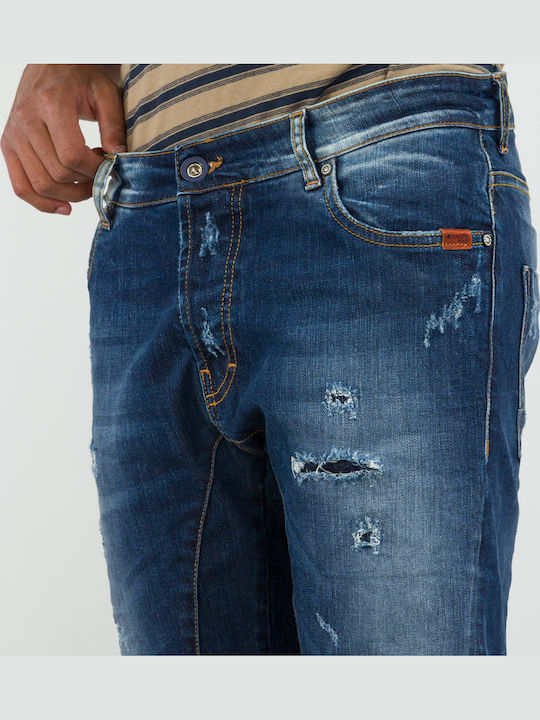 Pantaloni Elastic Albastru