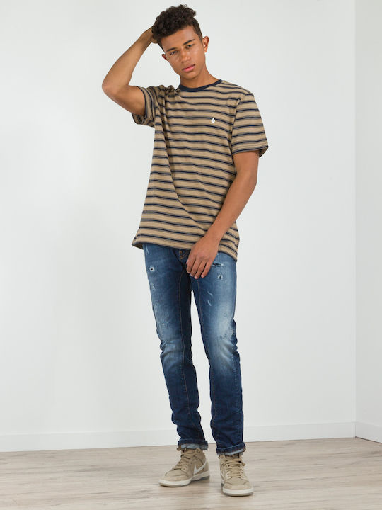 Pantaloni Elastic Albastru