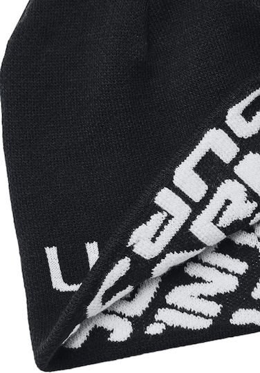 Halftime Beanie Unisex Reversible Σκούφος Πλεκτός σε Μαύρο χρώμα