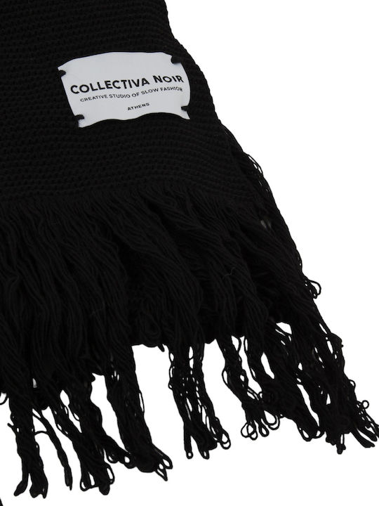 Collectiva Noir Women's Wool Scarf Black