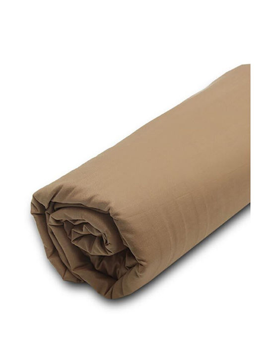 Sunshine Sheet Super-Double with Elastic 160x200+20cm. Menta Brown 5