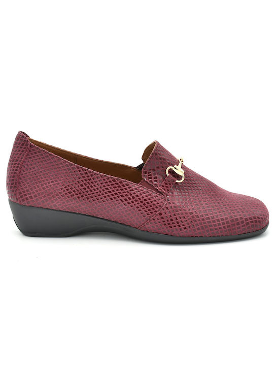 Aero by Kasta Piele Mocasini dama în culoarea Burgundy