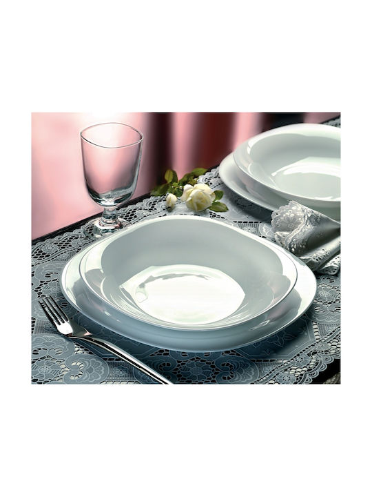 Bormioli Rocco Serving Platter Oval White 31x31cm