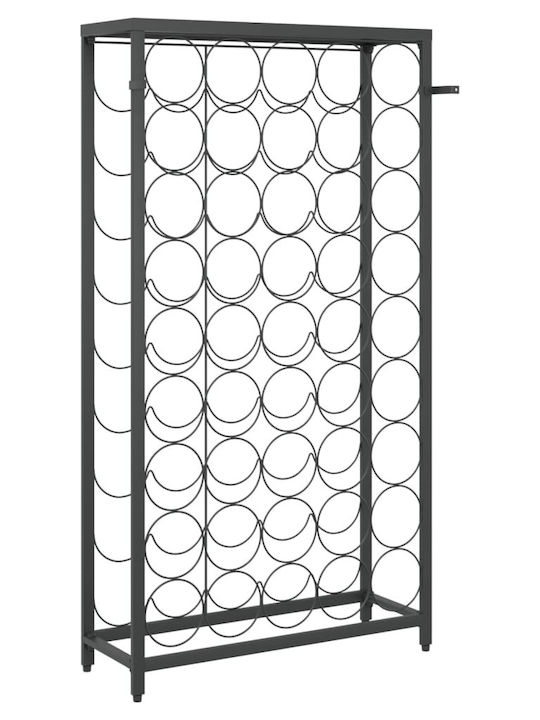 vidaXL Freistehend Weinkeller für 45 Flaschen Schwarz 54x18x100εκ.