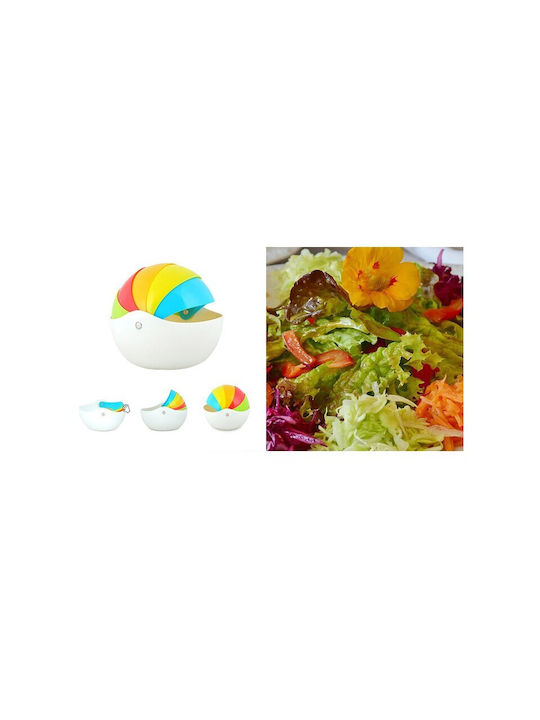 Shape Plastic Salad Bowl Multicolour 15x15cm