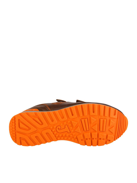 Παιδικά Sneakers Ανατομικά με Σκρατς Καφέ