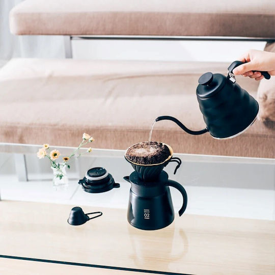 Hario Aluminum Black Teapot 1200ml