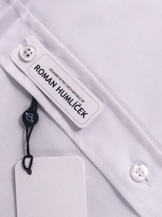 Langärmelig Damen Hemd White.