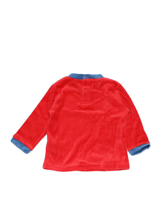 Kids' Set with Pants Winter 2pcs Red Mickey Mouse