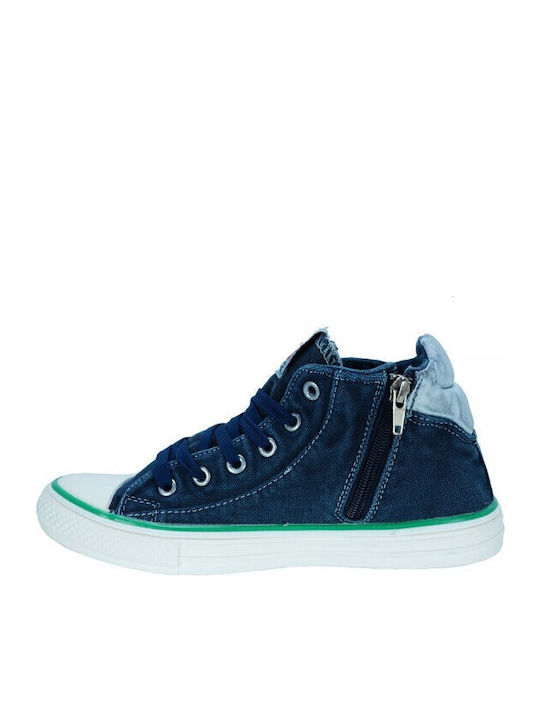 Kinder Sneakers Hoch Blau