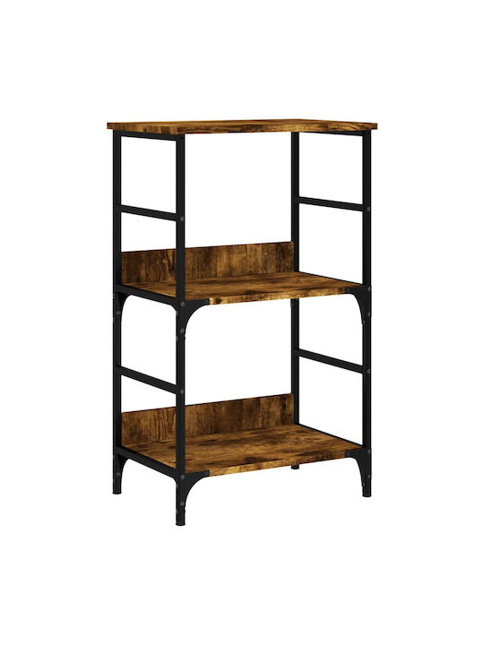 Shelving Unit Floor Smoky Oak 50x33x82cm