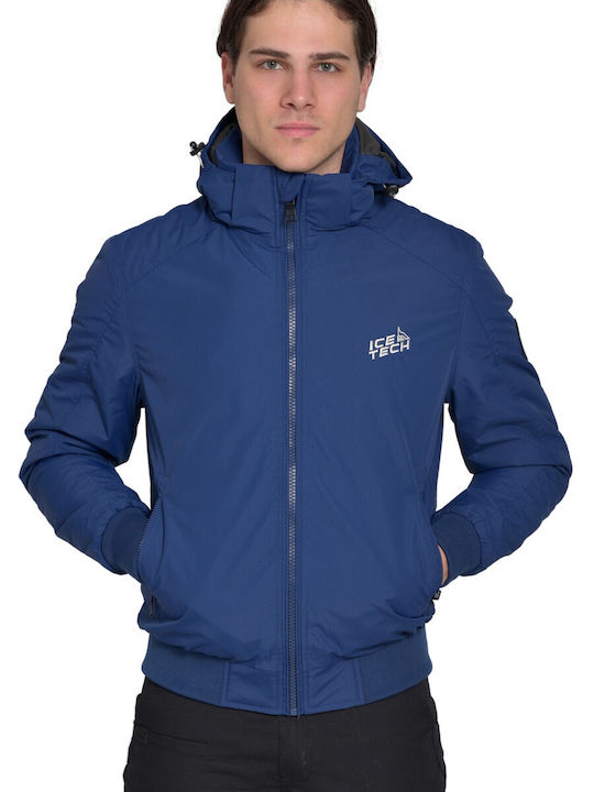 Ice Tech G921 Herren Winter Jacke Lässig Blue