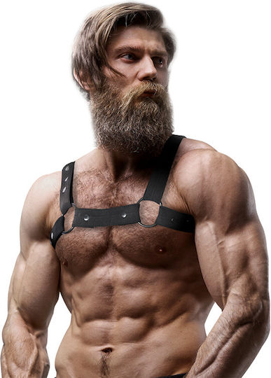 Fetish Submissive Ανδρικό Harness Μαύρο